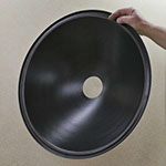 black ABS parabolic dish 